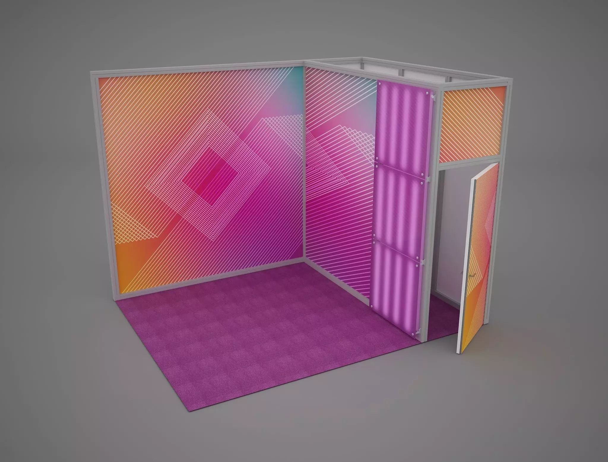 Exhibition stand octanorm maxima 4x3 m 2 3D model