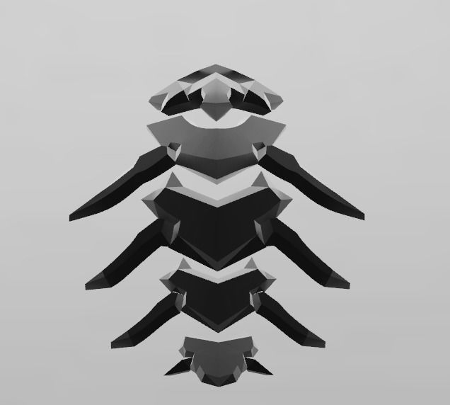 Overwatch Nevermore Reaper Spine Armor 3D print model_5