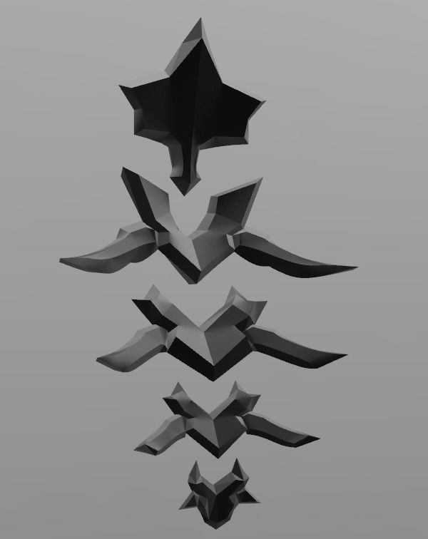 Overwatch Nevermore Reaper Spine Armor 3D print model_6