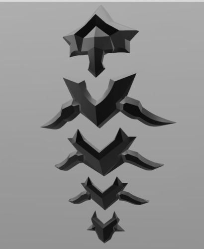 Overwatch Nevermore Reaper Spine Armor 3D print model