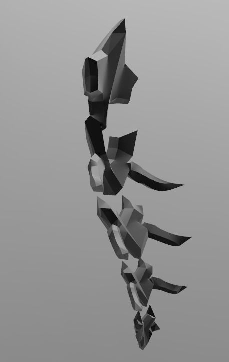 Overwatch Nevermore Reaper Spine Armor 3D print model_2