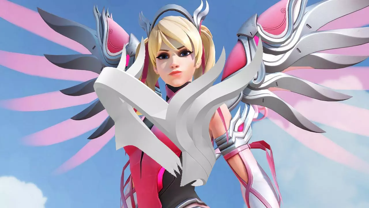 Overwatch Mercy Pink Headband 3D print model