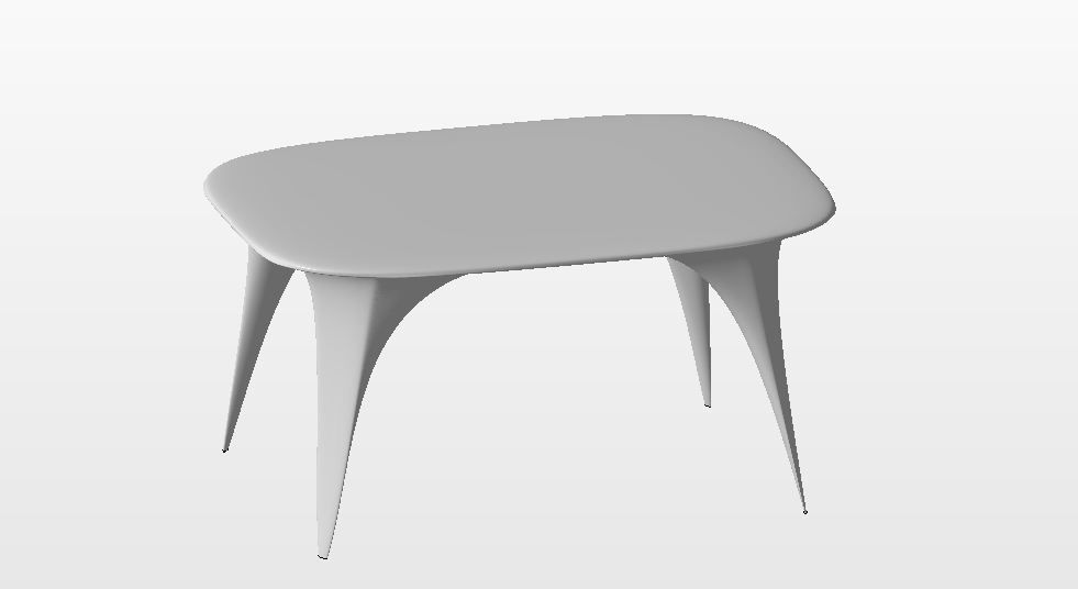 Organic Table 3D print model_3