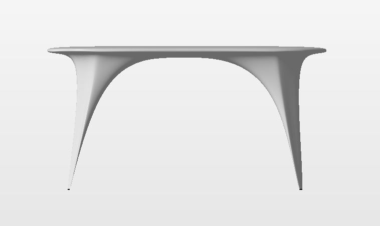 Organic Table 3D print model_2