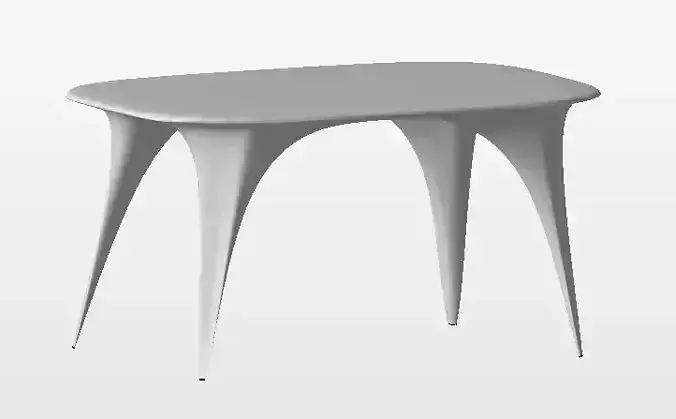 Organic Table 3D print model