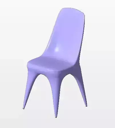 Organic Chair 3D print model