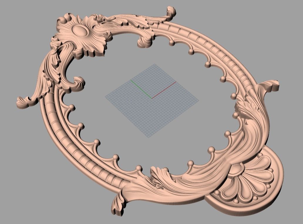 Artcam Aspire 3D relief models STL Files used for CNC E650 3D model_1