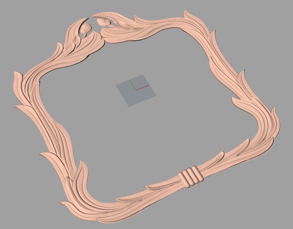 Photo frame 3D relief models STL Files used for CNC Router E648 3D model_1