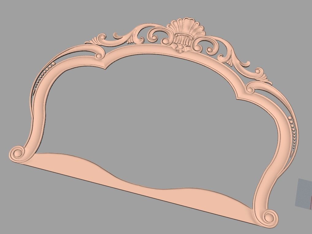 Photo frame 3D relief models STL Files used for CNC Router E647 3D model_1