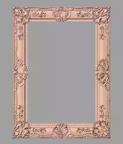 Photo frame 3D relief models STL Files used for CNC Router E645