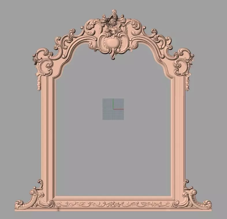Photo frame 3D relief models STL Files used for CNC Router E642 3D model_0