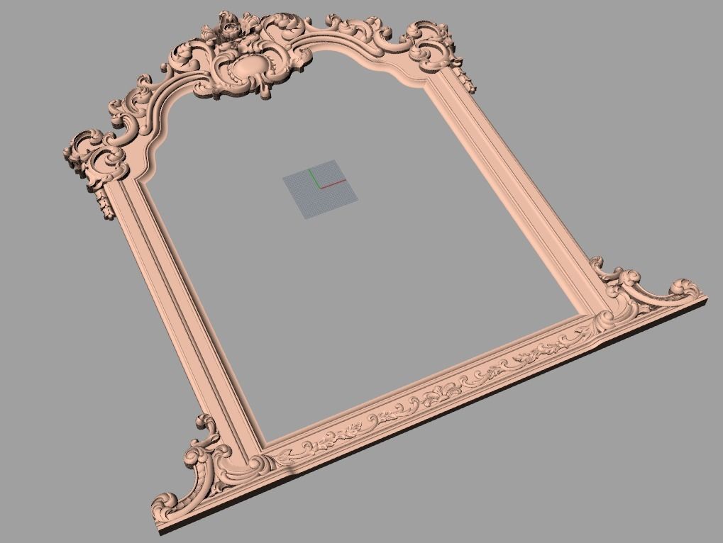 Photo frame 3D relief models STL Files used for CNC Router E642 3D model_1