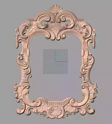 Photo frame 3D relief models STL Files used for CNC Router E634