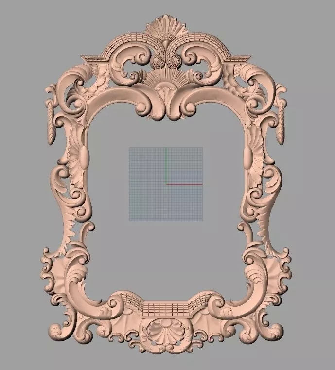 Photo frame 3D relief models STL Files used for CNC Router E634 3D model_0