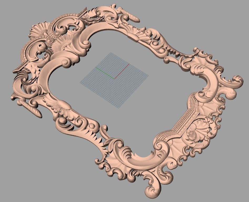 Photo frame 3D relief models STL Files used for CNC Router E634 3D model_1