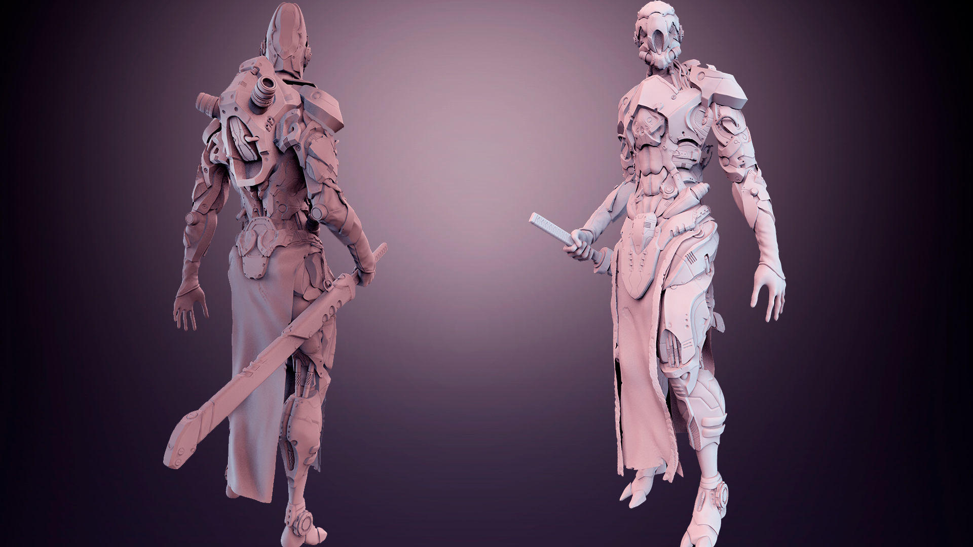 Mech robot highpoly model 3D model_2