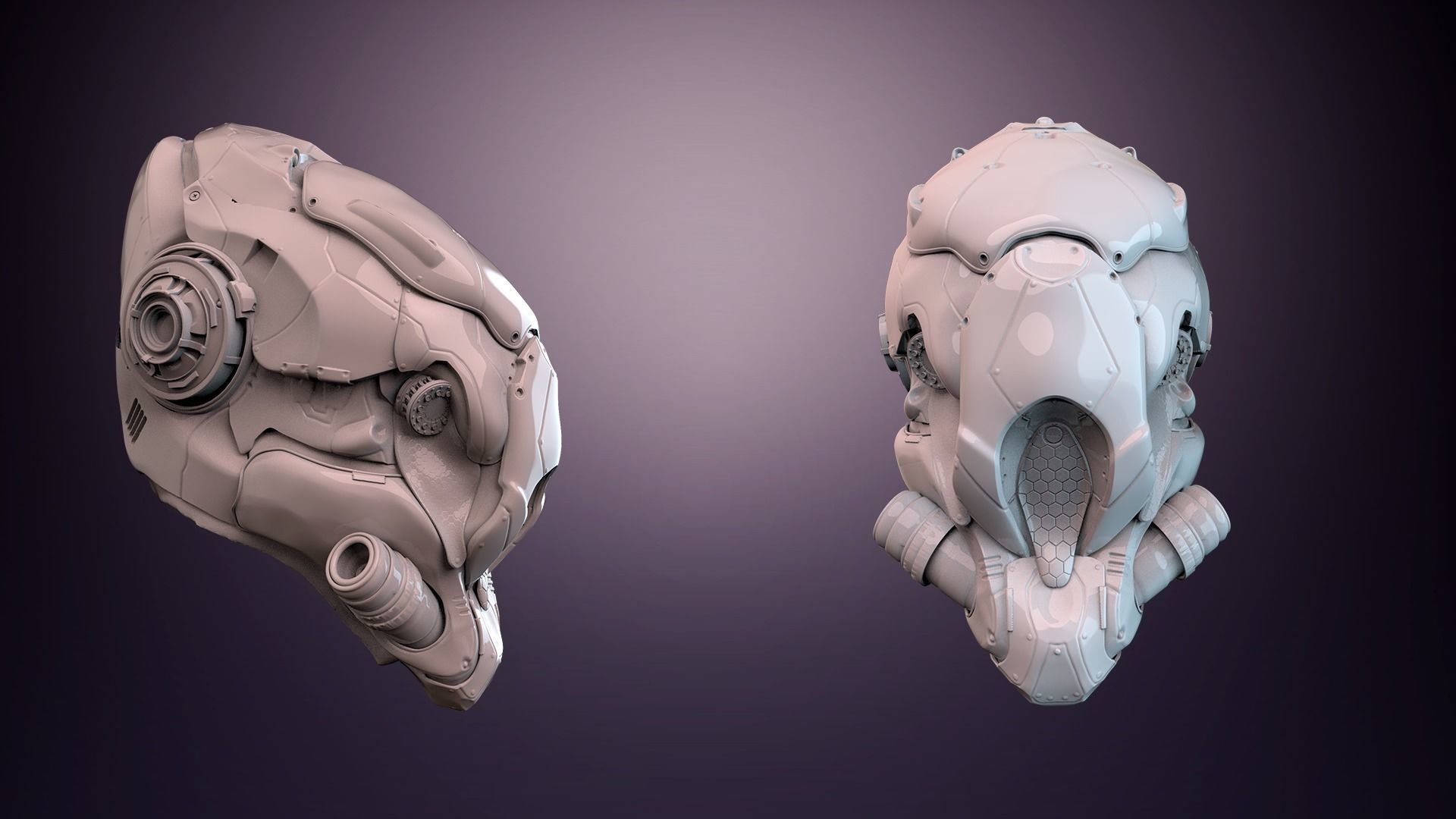 Mech robot highpoly model 3D model_4