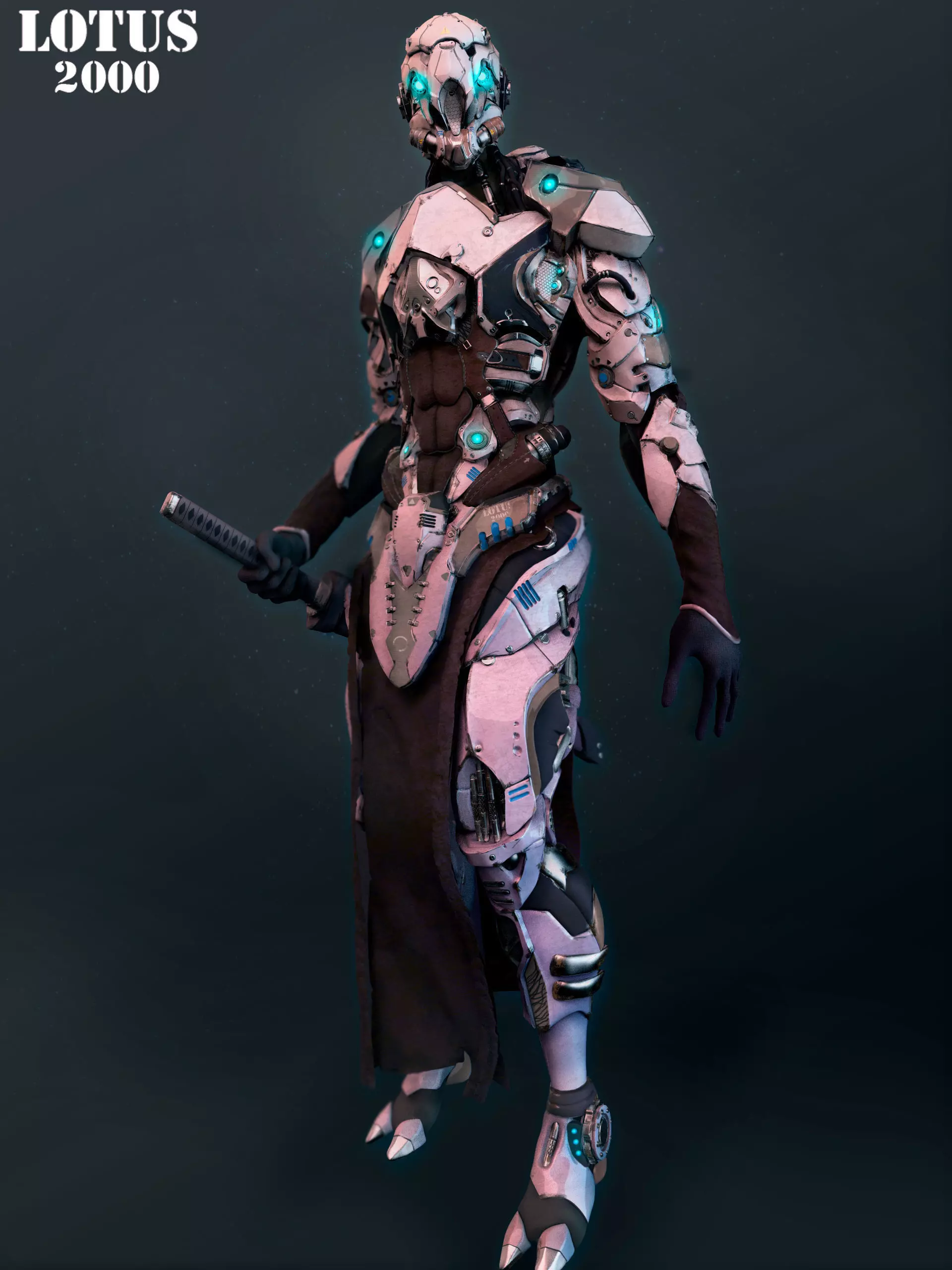Mech robot highpoly model 3D model_0
