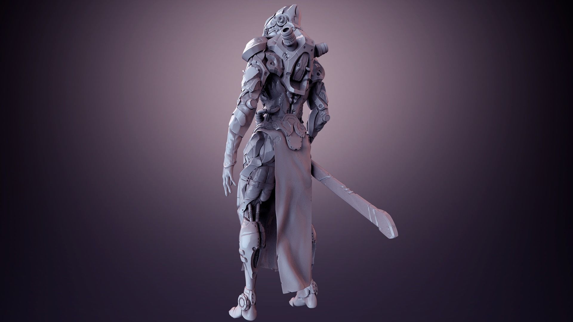 Mech robot highpoly model 3D model_3