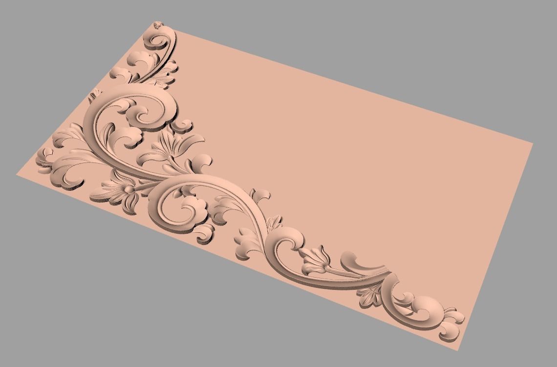 Artcam Aspire 3D relief models STL Files used for CNC E632 3D model_1