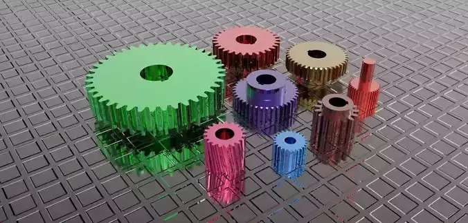 Gear colored gears