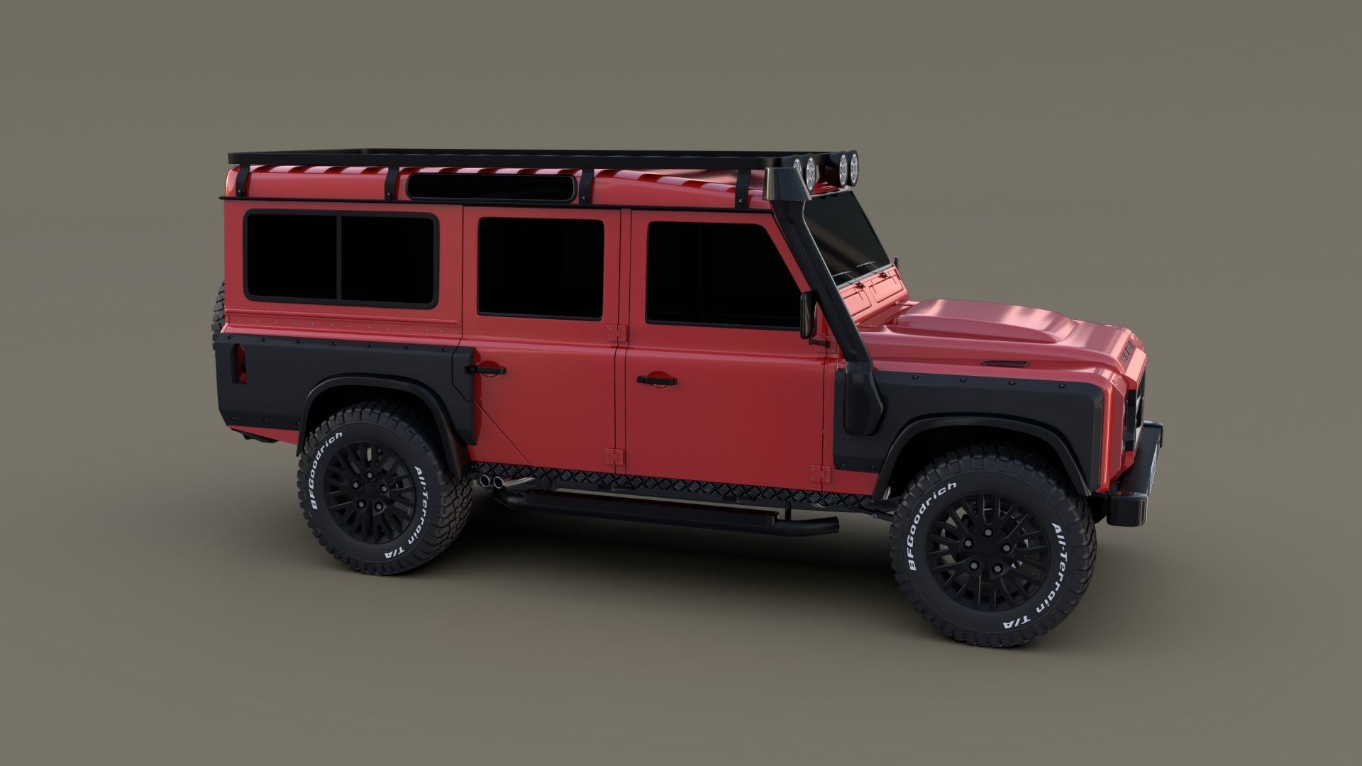 Land Rover Defender 110 Custom v2 3D model_12