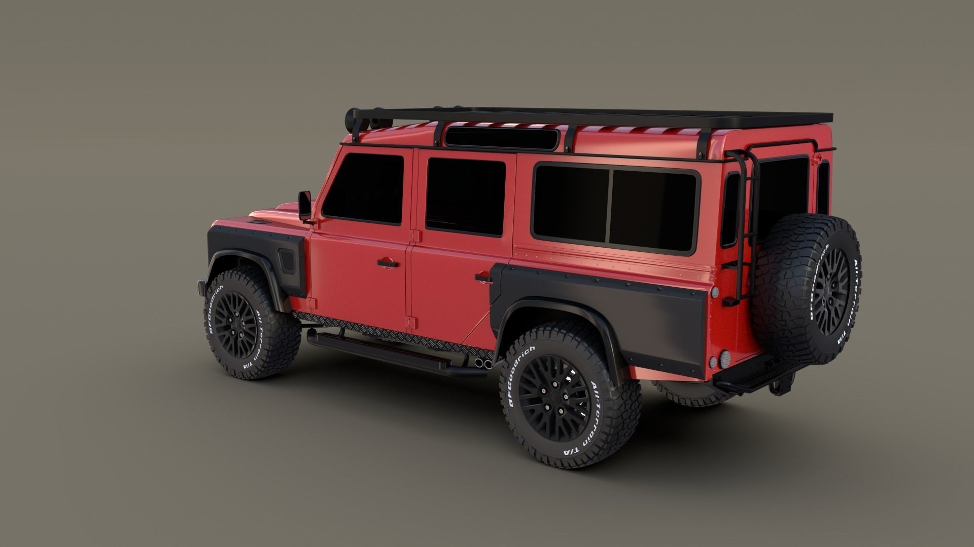 Land Rover Defender 110 Custom v2 3D model_4
