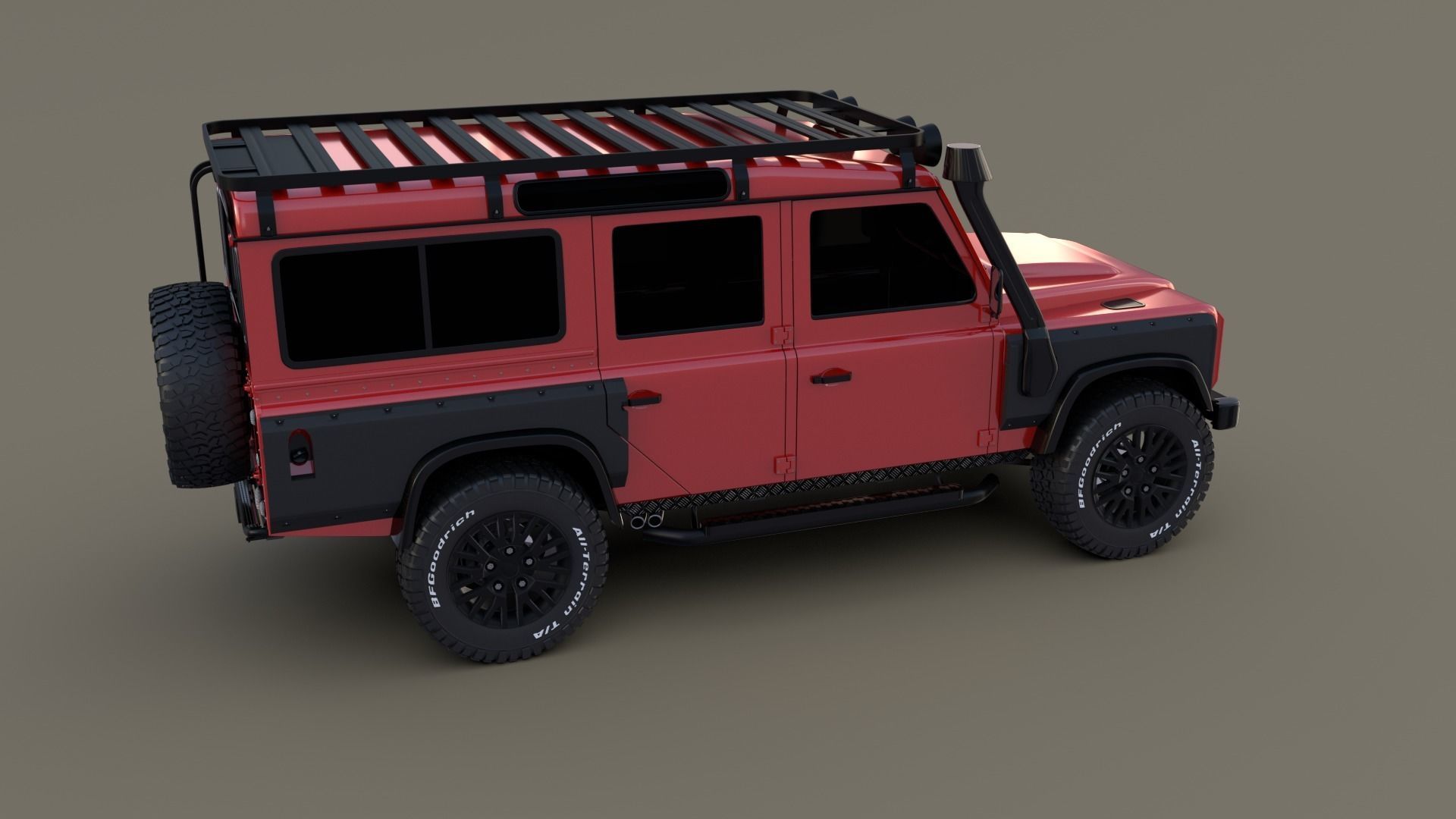 Land Rover Defender 110 Custom v2 3D model_19