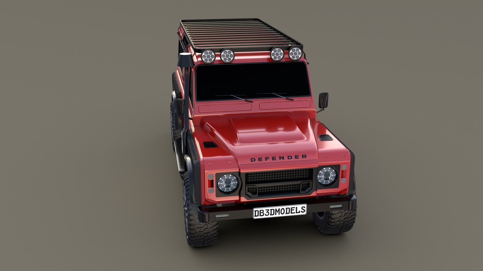 Land Rover Defender 110 Custom v2 3D model_21