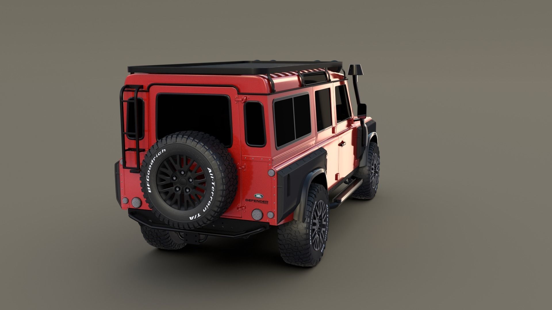 Land Rover Defender 110 Custom v2 3D model_7