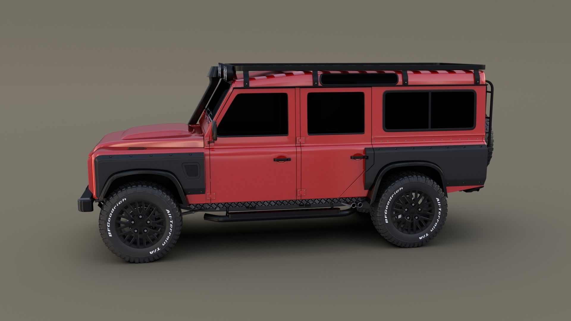 Land Rover Defender 110 Custom v2 3D model_3