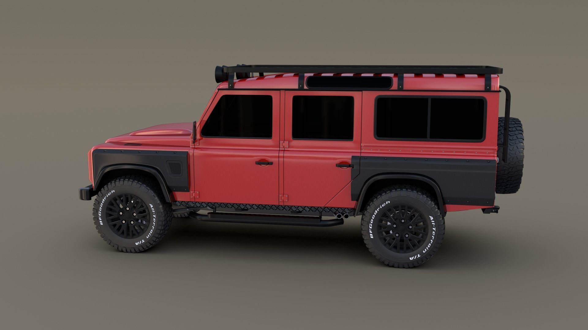 Land Rover Defender 110 Custom v2 3D model_5