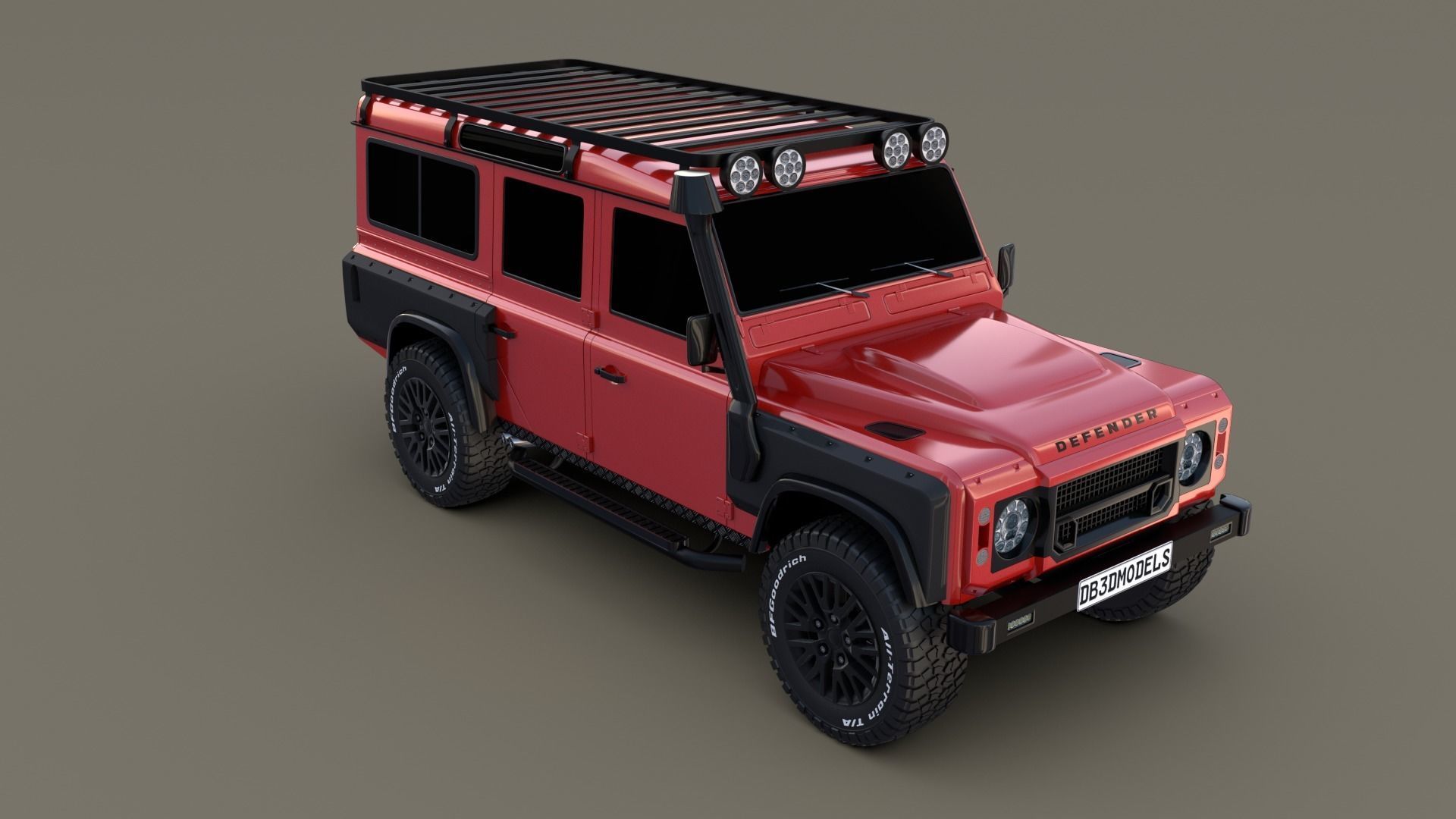Land Rover Defender 110 Custom v2 3D model_20