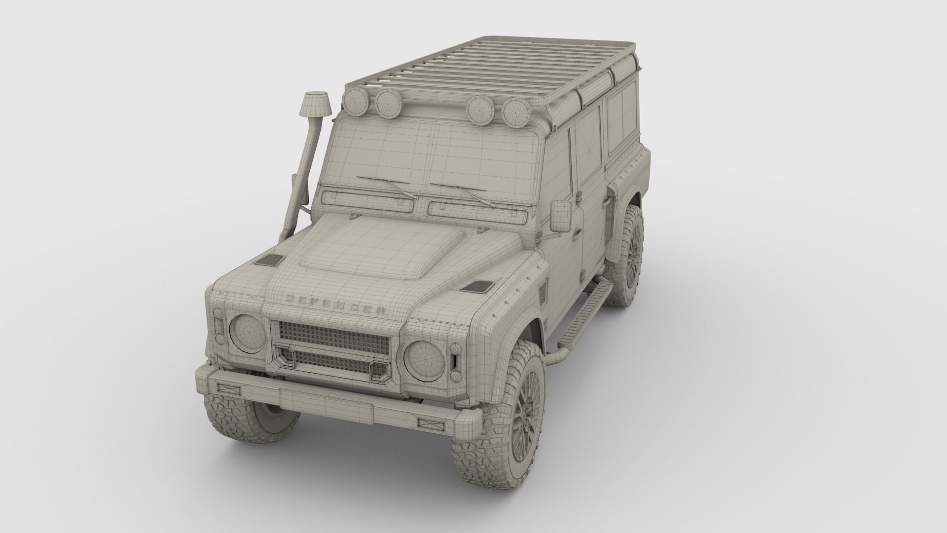 Land Rover Defender 110 Custom v2 3D model_34