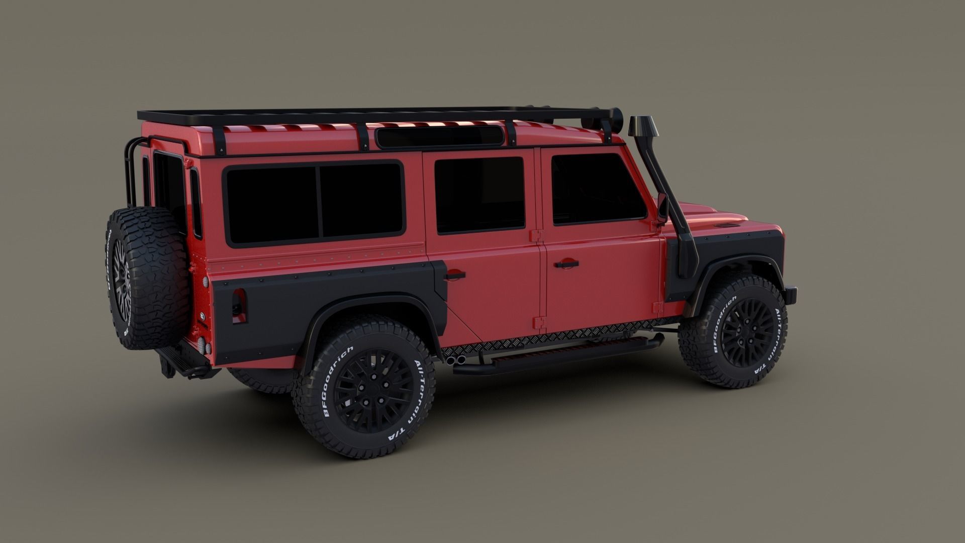Land Rover Defender 110 Custom v2 3D model_9