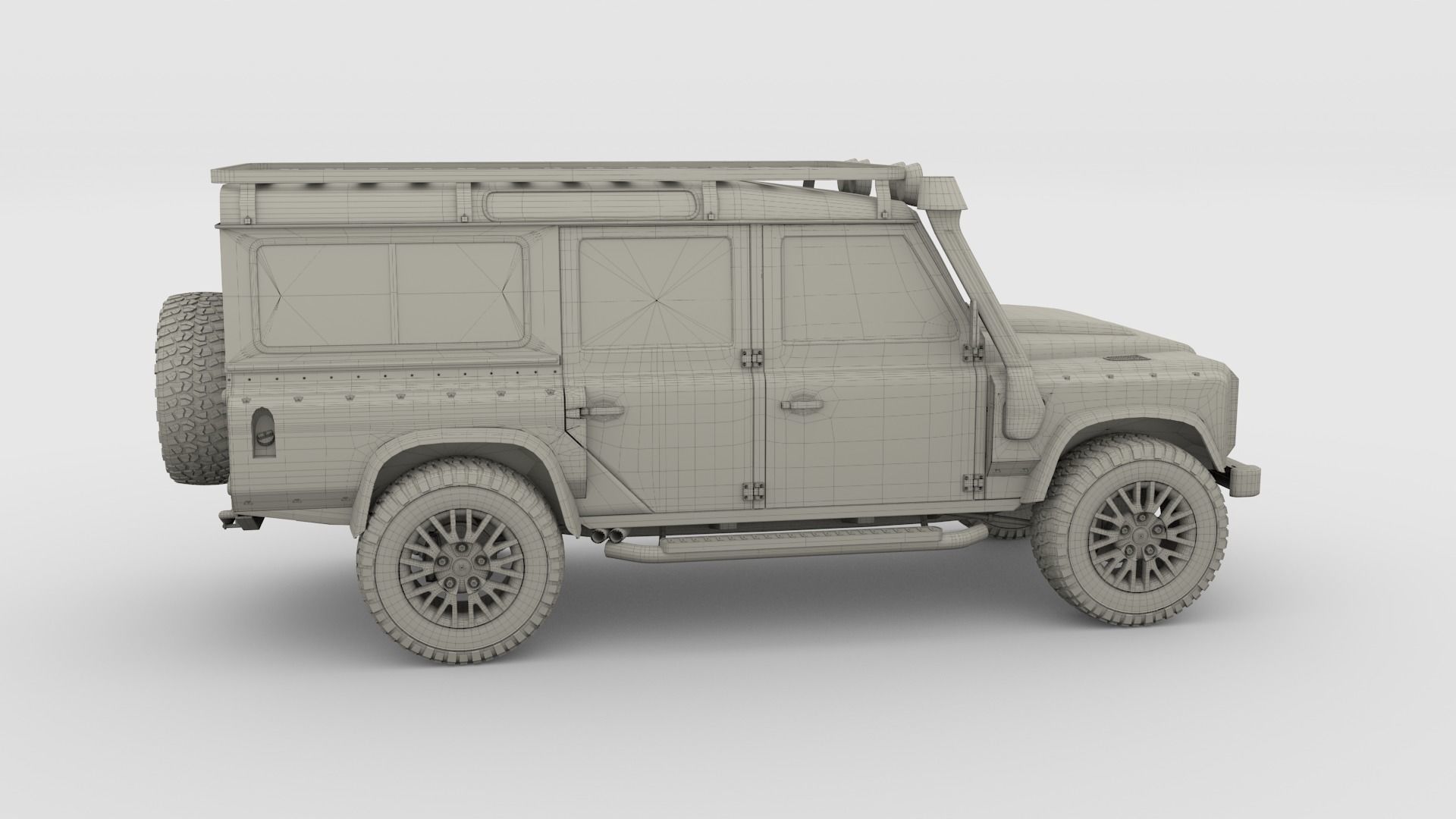 Land Rover Defender 110 Custom v2 3D model_30