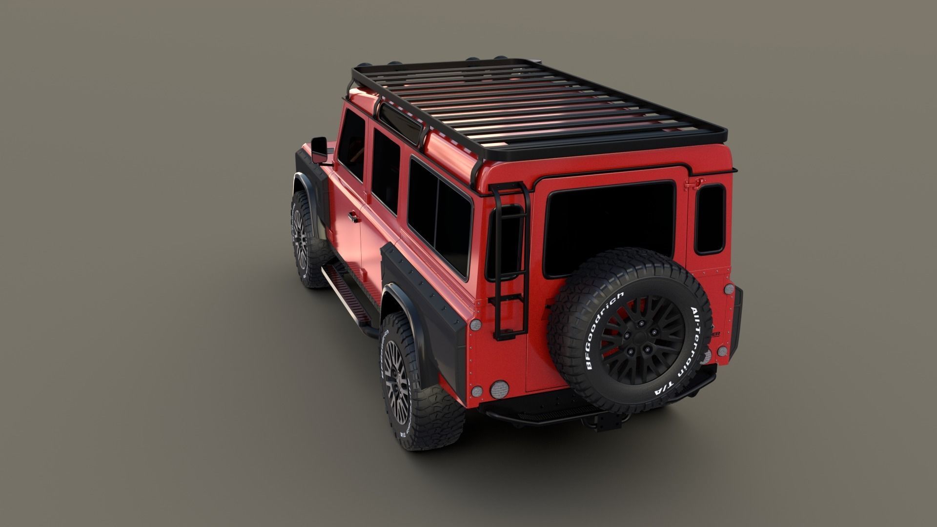 Land Rover Defender 110 Custom v2 3D model_14
