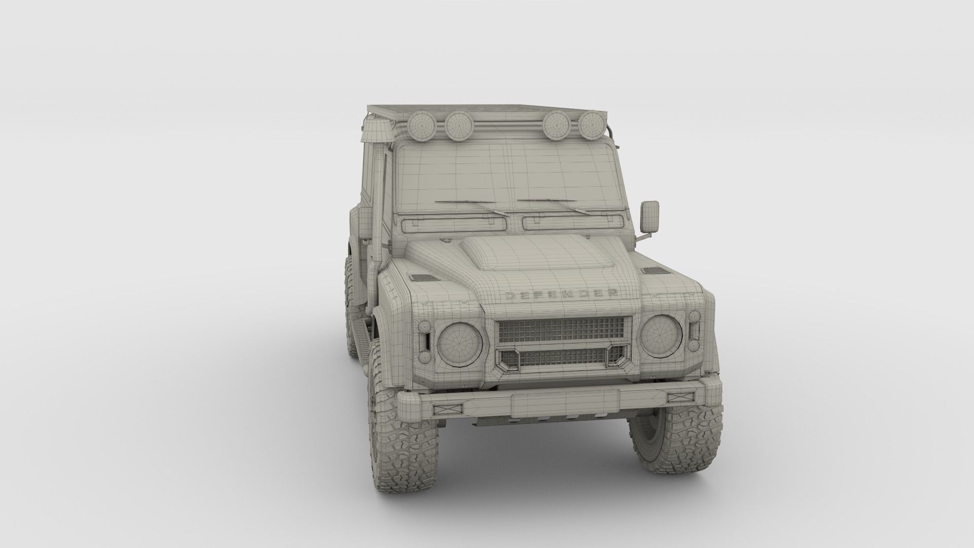 Land Rover Defender 110 Custom v2 3D model_36