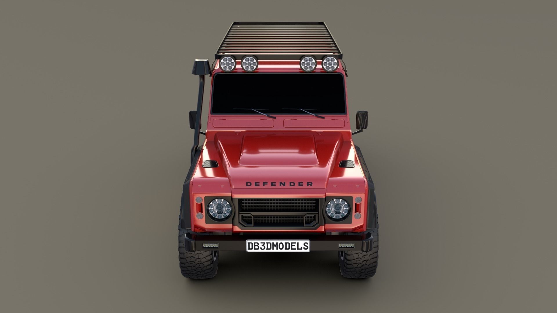 Land Rover Defender 110 Custom v2 3D model_10