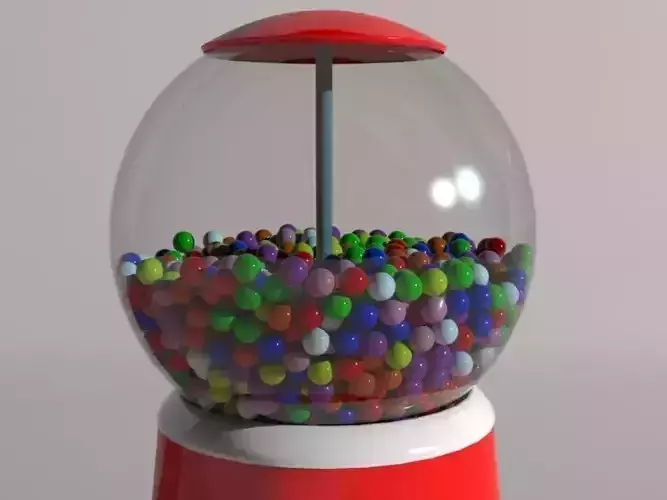 Retro gumball machine