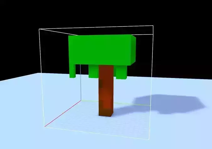 TREE LOW POLY in minecraft Low-poly 3D model