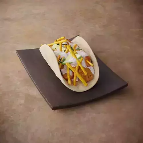 Mexican Tacos with Salat 3D model