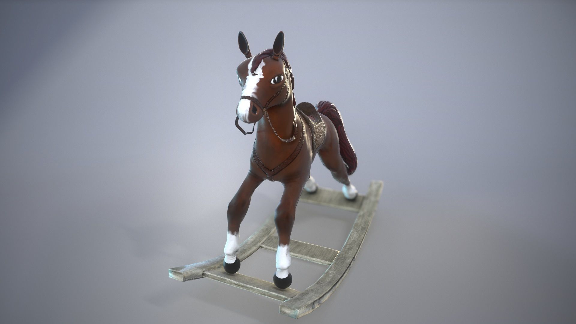 Toy Horse 3D model_5