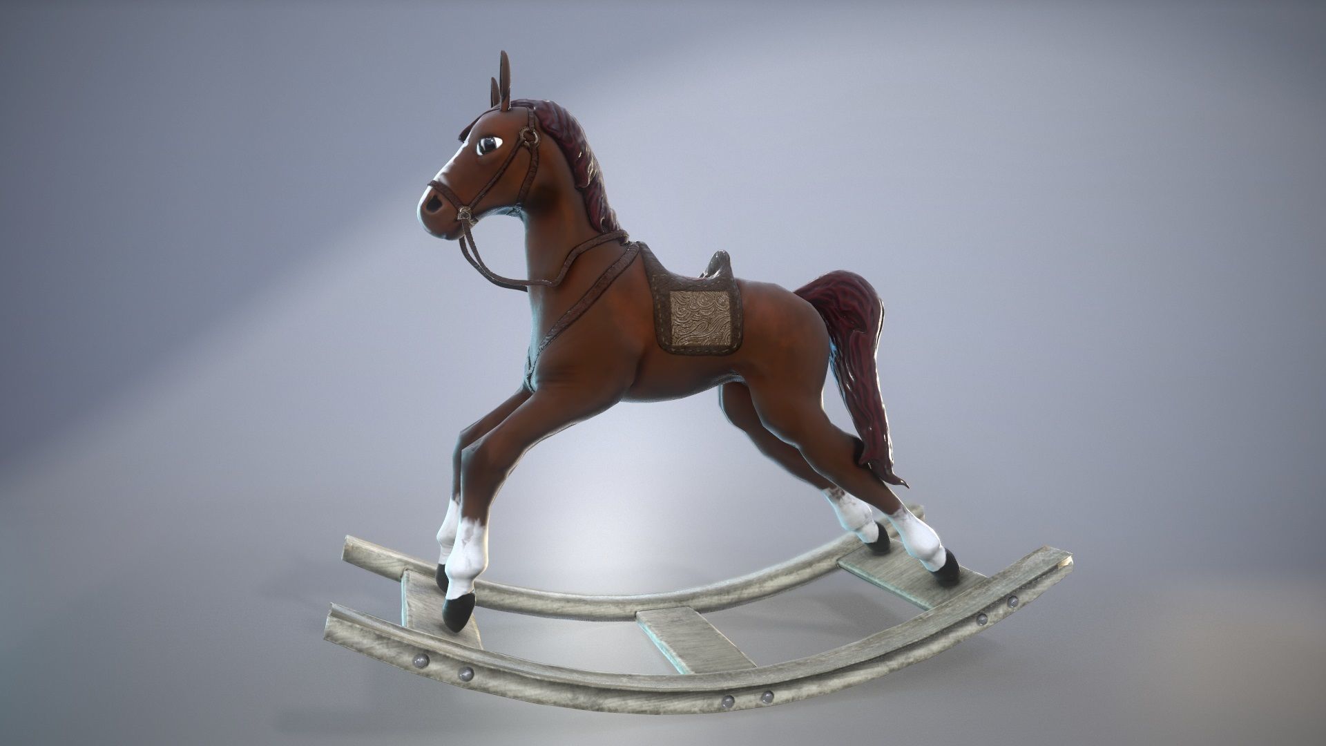 Toy Horse 3D model_3