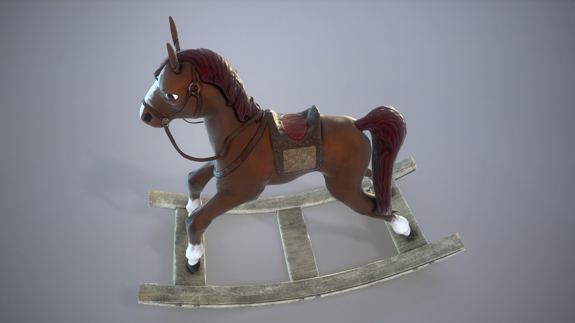 Toy Horse 3D model_6