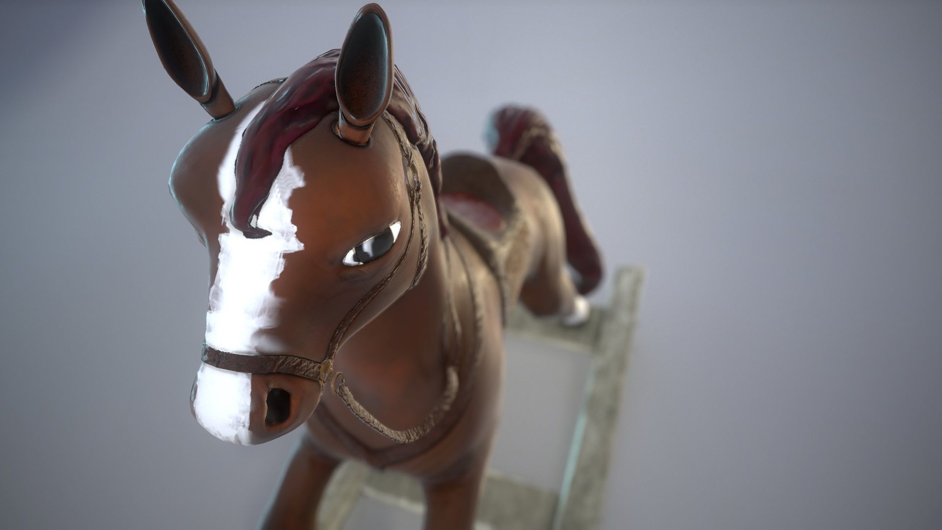 Toy Horse 3D model_2