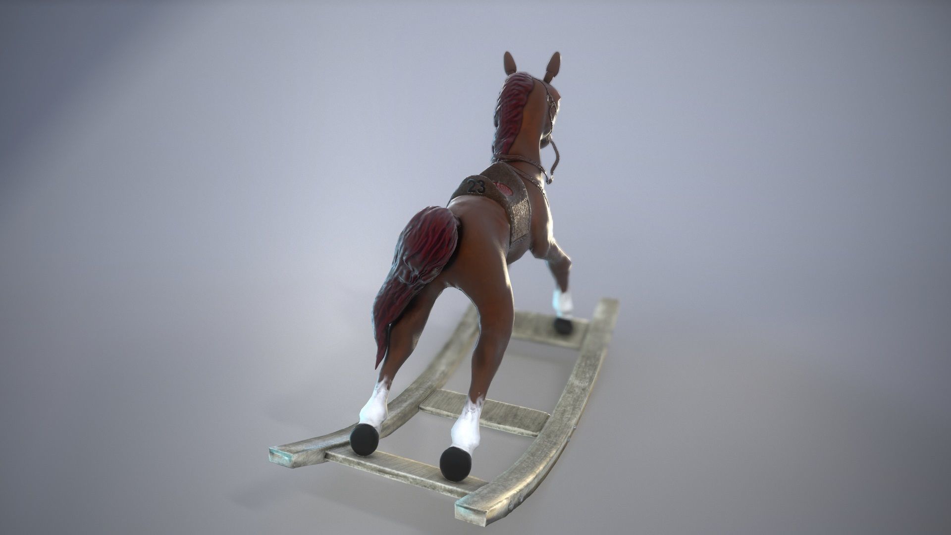 Toy Horse 3D model_4