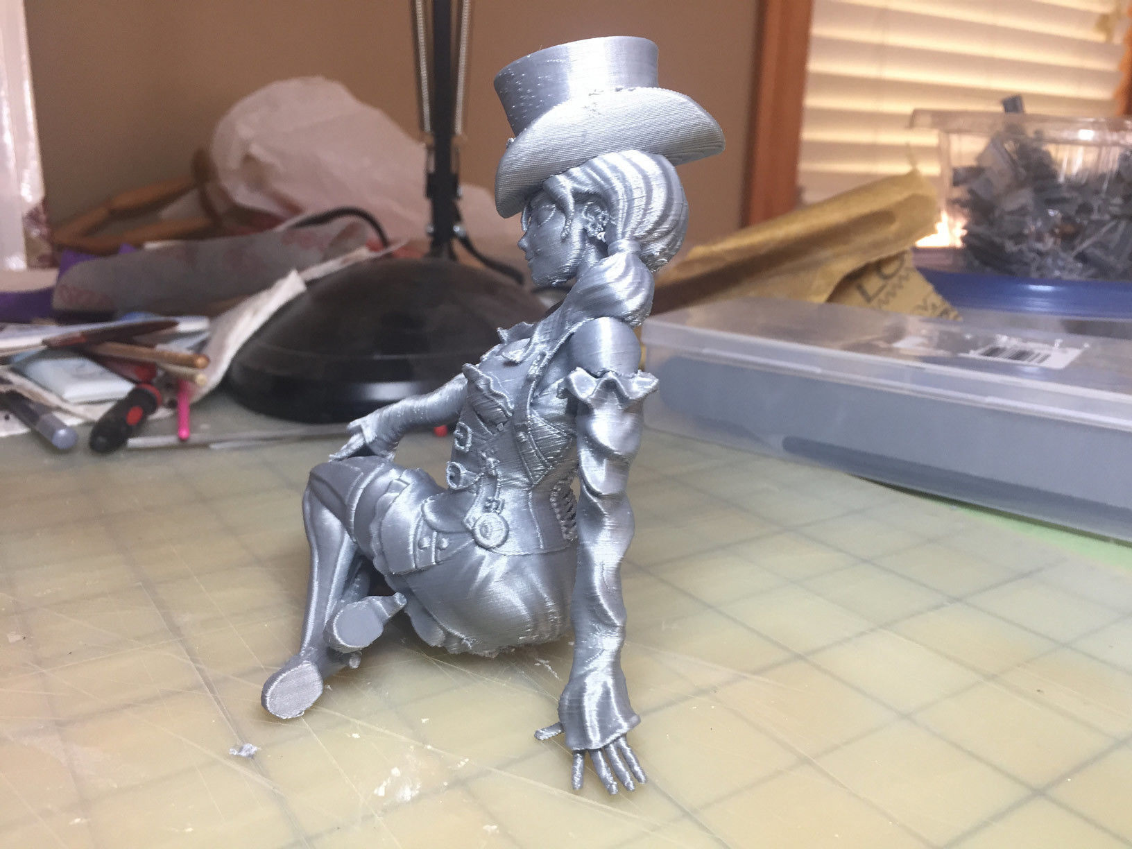 Steampunk Girl Pinup 3D print model 3D print model_19