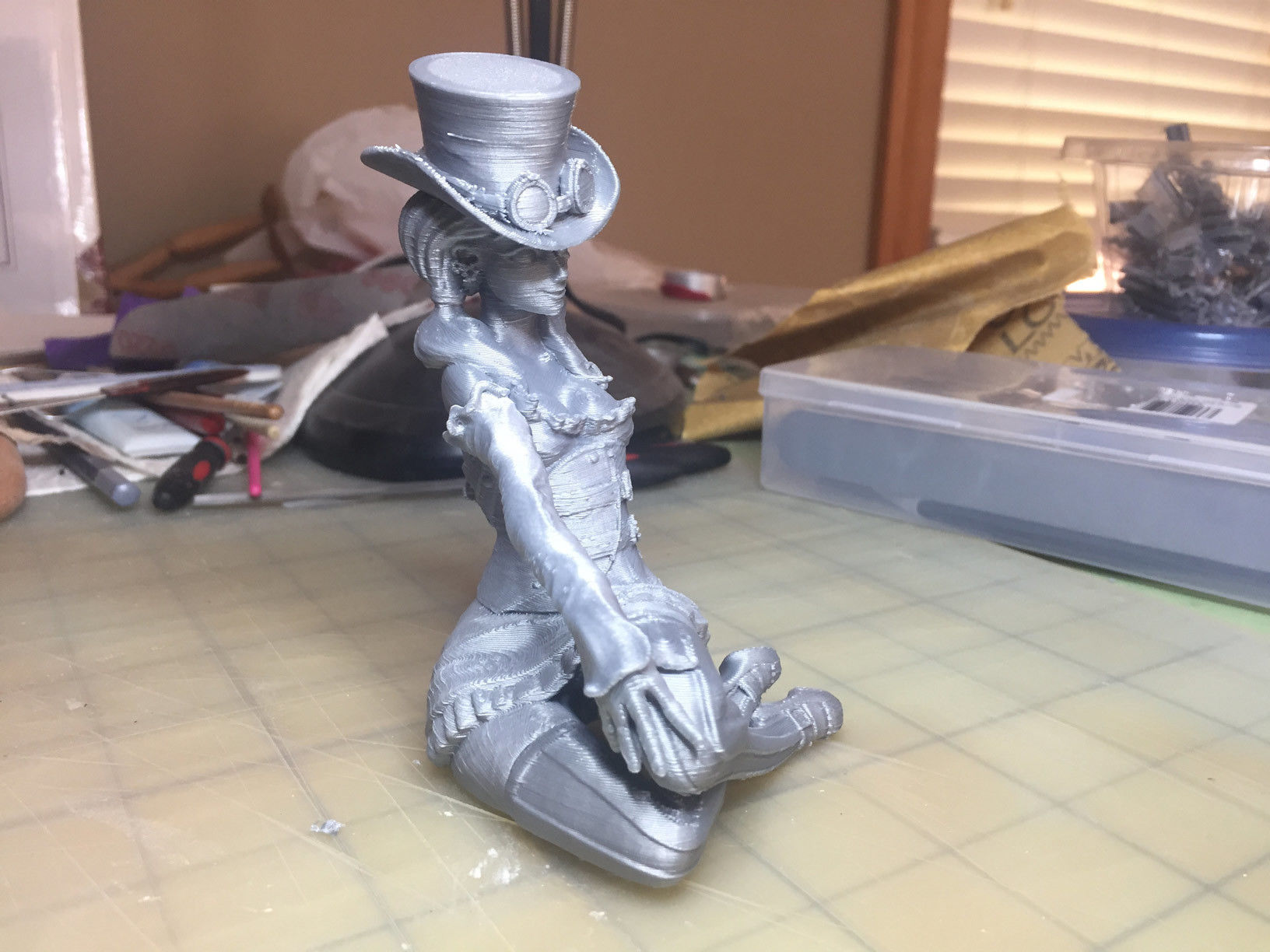 Steampunk Girl Pinup 3D print model 3D print model_18