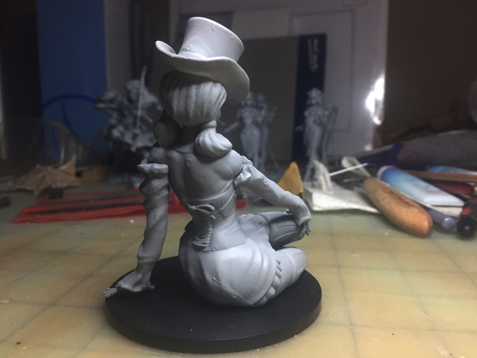 Steampunk Girl Pinup 3D print model 3D print model_14